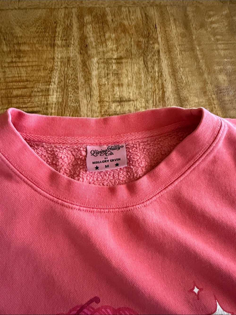 Sweetie Heart Graphic Crewneck Sweatshirt - Bright Pink - Picture 2 of 4